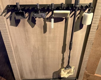 Aquarium tool holder fits Hygger Carbon Fiber 6 in 1 Cleaning Kit