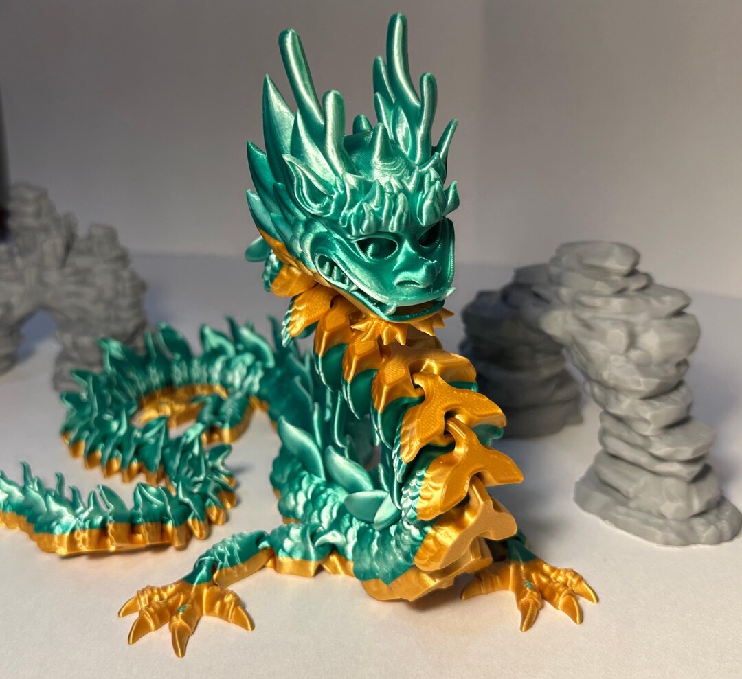 3d Printed Articulated Flexi Imperial Dragon - Lowest Price on Etsy for ...