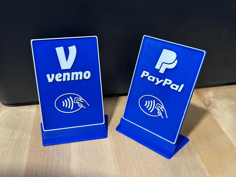 Tap to Pay NFC payment tabletop card - Perfect for Farmers Markets and Vendor Fairs image 2