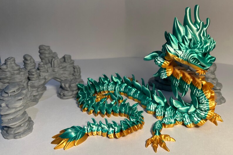 3d Printed Articulated Flexi Imperial Dragon - Lowest Price on Etsy for ...