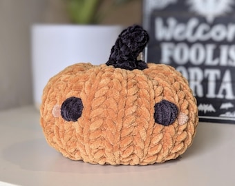Cute Pumpkin Stuffed Animal Crochet Pattern (PDF)