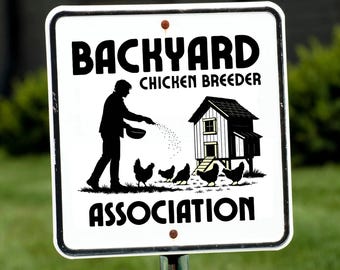 Modern Chicken Coop Sign – Farmhouse Breeder Art (Digital Download PNG, 12x12 300 DPI)