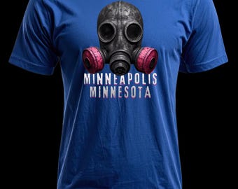 Distressed Gas Mask Minneapolis Design – Digital Protest Art for T-Shirts (12x16" PNG)