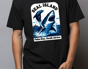 Tiburón blanco de la isla Foca, PNG, diseño de Sudáfrica (descarga digital)