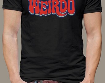 WEIRDO Retro T-Shirt Motiv - 70s Psychedelic Schrift (Digitaler Download)