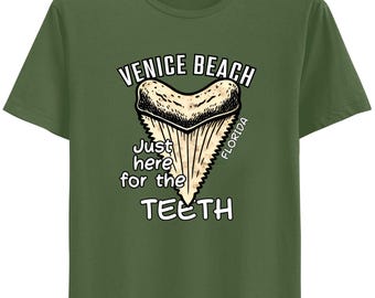 Diente de tiburón de Venice Beach, Florida, PNG, diseño retro (descarga digital)