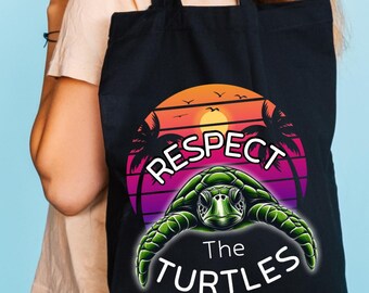 Respect the Turtles PNG: Save the Ocean Graphic (Digital Download)