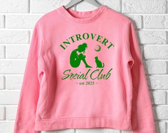 Introvert Social Club PNG: Emo Goth Design (Digital Download)