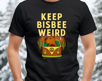 Keep Bisbee Weird Capybara Van PNG - Retro Hippie Wüste T-Shirt Design, Arizona Digital Download