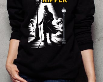 Jack the Ripper Viktorianische Straßenlampen Kunst – Gothic Horror Sticker / T-Shirt Design