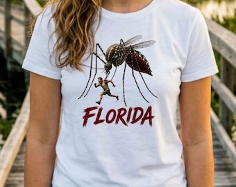 Lustige Florida Mücke PNG, Riesige Mückenangriff Shirt Design, Hilarious Florida State Souvenir PNG, Mosquito Hauptstadt Digitaler Download