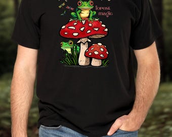 Frösche & Pilz Wald Magie PNG • Wunderliche Cottagecore Pilz Kunst (Digitaler Download)