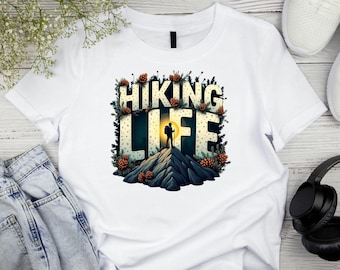 Hiking Life PNG: Outdoor Adventure Digital Download