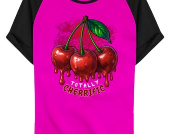 Kirschen PNG: Retro Kirschbaum Clipart für T-shirts (Digitaler Download)