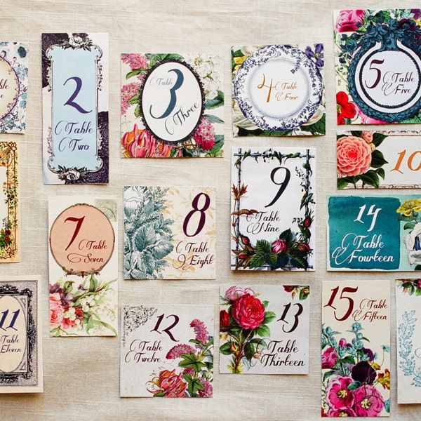 Garden Table Numbers Etsy
