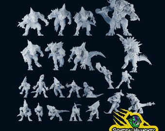 Lizardmen Team - Fantasy Football  - Designed by Brutefun Miniatures