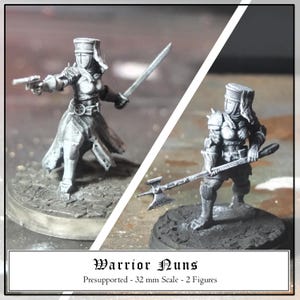 Warrior Nuns - Stigmatic Nun | Scaled for Trench Crusade Pilgrims