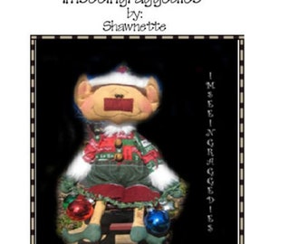 Jingle Elf EPATTERN Primitive Christmas Holiday Cloth Doll Craft ...