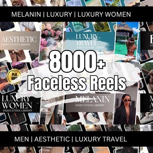 8000+ Luxury Faceless Reels Bundle, Videos, Faceless Marketing, Faceless Reels, Digital Marketing, MRR PLR