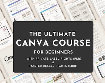 Ebook del corso intensivo di Canva: prodotto digitale MRR e PLR (DFY)