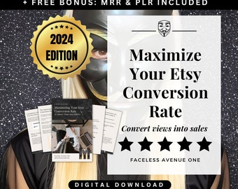 Etsy Conversion Rate, PLR Digital Product, Master Resell Rights, Canva Ebook, Digital Marketing, PLR Templates Sell as your own Sell on Etsy