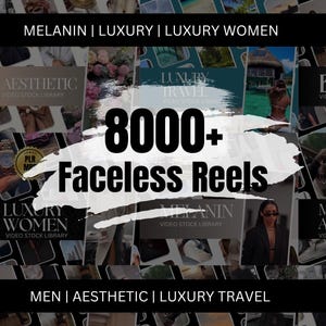 8000+ Luxury Faceless Reels Bundle, Videos, Faceless Marketing, Faceless Reels, Digital Marketing, MRR PLR