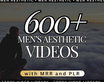 600+ Faceless Men Aesthetic Reels, Canva Templates (MRR/PLR)