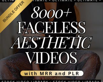 Faceless Reels, Master Resell Rights, Done For You Aesthetic Videos with Content for Faceless Instagram Accounts, Digital Marketing, PLR MRR