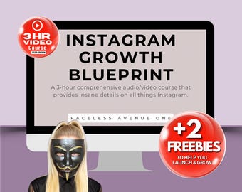 How To Grow Your Social Media, Instagram Growth Blueprint, Instagram Guide, Instagram Course, Courses for Resell, Master Resell Rights MRR