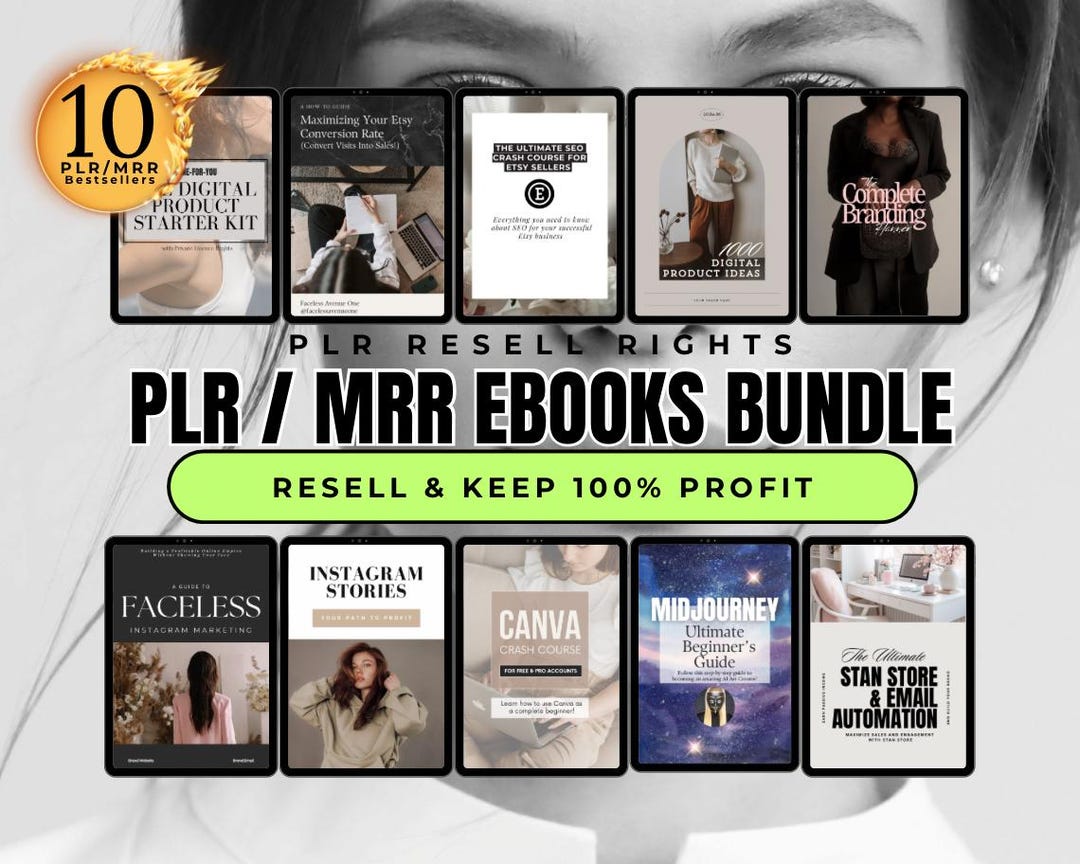 Passive Income Resell Digital Products Bundle Ideal for Digital ...
