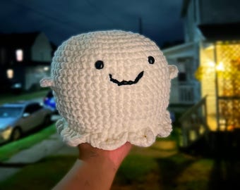 Crochet Ghost Plushie Toy - Handmade