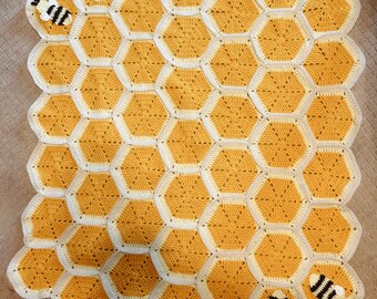 Honey Bee Crochet Baby Blanket