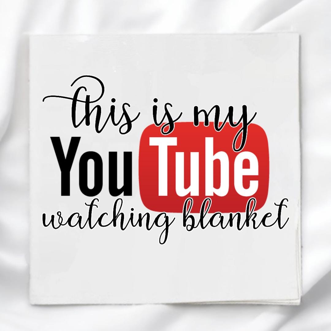 YouTube Watching Blanket Fabric Panel for Quilting Crafting Sewing Quilt Block Craft Fabric WB1985
