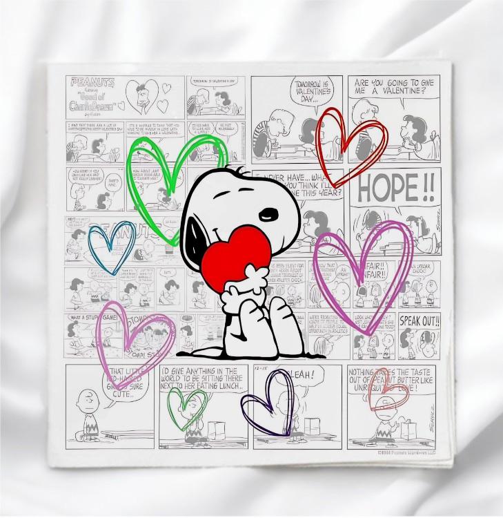 Snoopy Fabric Panel for Quilting Crafting Sewing Quilt Block