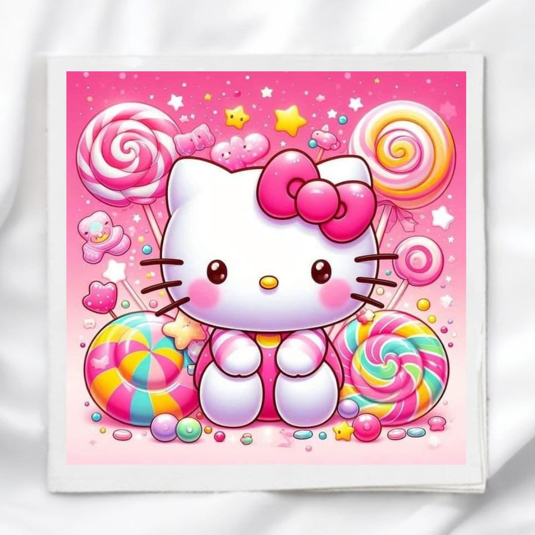 Hello Kitty Fabric Panel for Quilting, Crafting, Sewing, Quilt Block ...