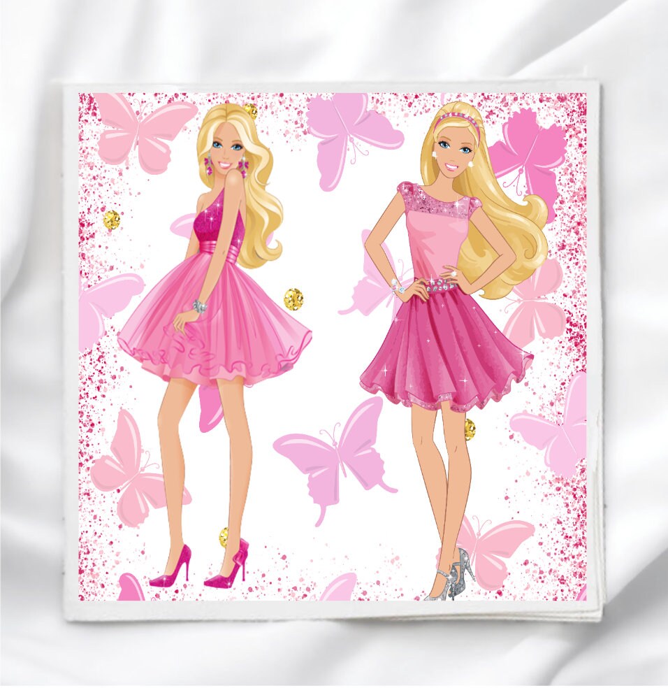 Barbie Fabric Panel for Quilting, Crafting, Sewing, Quilt Block, Craft Fabric, Unique Fabric Quilting Panels, BGF749616