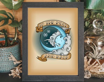 I Love You To The Moon And Back - Dreamy Nursery Decor