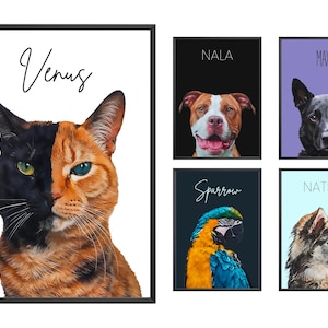 AESTHETIC PET PORTRAIT | Minimal Pet Portrait | Pet Illustration Art | Pet Photo To Art | Drawing From Your Photos Hand Illustrated Portrait