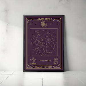 Carte des étoiles astrologique personnalisée | Thème astral personnalisé, cadeau du zodiaque tarot céleste pour âmes sorcières