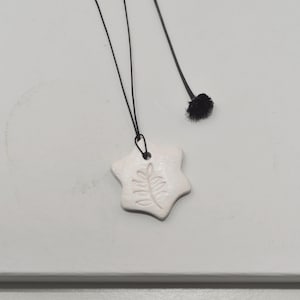 Dainty Necklace, Ceramic Star Sun Spiral Pendant, Y2K Style Boho Hippie Whimsical Choker, Clay Charms Jewelry, unique gift ideas for her