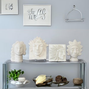 Ceramic Sculpture Bust - Unique Home Decor, Perfect Gift for your Bestfriend