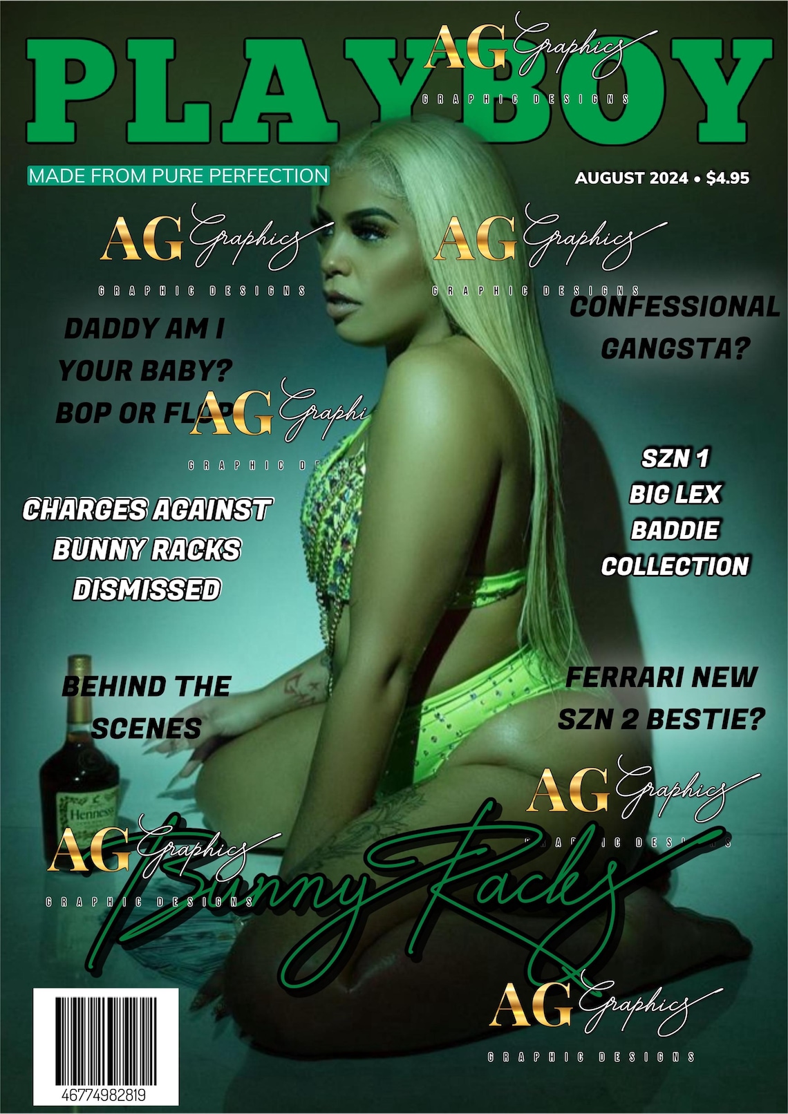Playboy Bunny Magazine Cover - Etsy