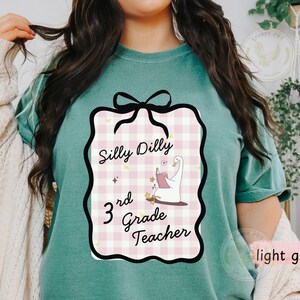 Third Grade Comfort Colors Tshirts, 3rd Grade Teacher Team Shirts, Teacher Team Group Shirts, Gifts for Teacher, Trendy Goose Bow Tee.