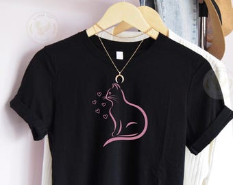 Cat Lover T-Shirt: Soft Cotton Blend, Unisex Fit