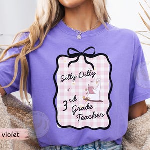 Third Grade Comfort Colors Tshirts, 3rd Grade Teacher Team Shirts, Teacher Team Group Shirts, Gifts for Teacher, Trendy Goose Bow Tee.