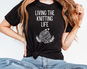 Knitting Shirt, Funny Knitting Shirt, Funny Crochet Shirts, Crochet Lover Shirt, Knitter Gifts, Gift for Grandma, Mom Knitting Shirt