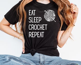 Knitting Shirts for Women, Knitting Shirt, Funny Crochet Tee, Funny Crochet Shirts, Knitting Gift, Grandma Shirt, Mom Knitting Tee