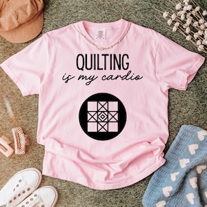 T-shirt courtepointe, chemise pour amateur de couture, chemise à coudre, cadeau de courtepointe, cadeau pour tailleur, cadeau pour amateur de couture, cadeau pour petite amie, cadeau pour elle