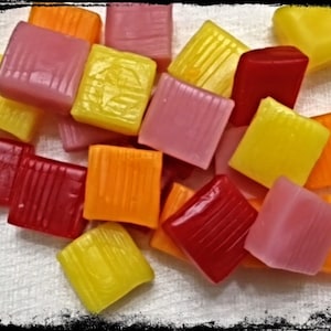 24 wax starburst candy fake food embeds