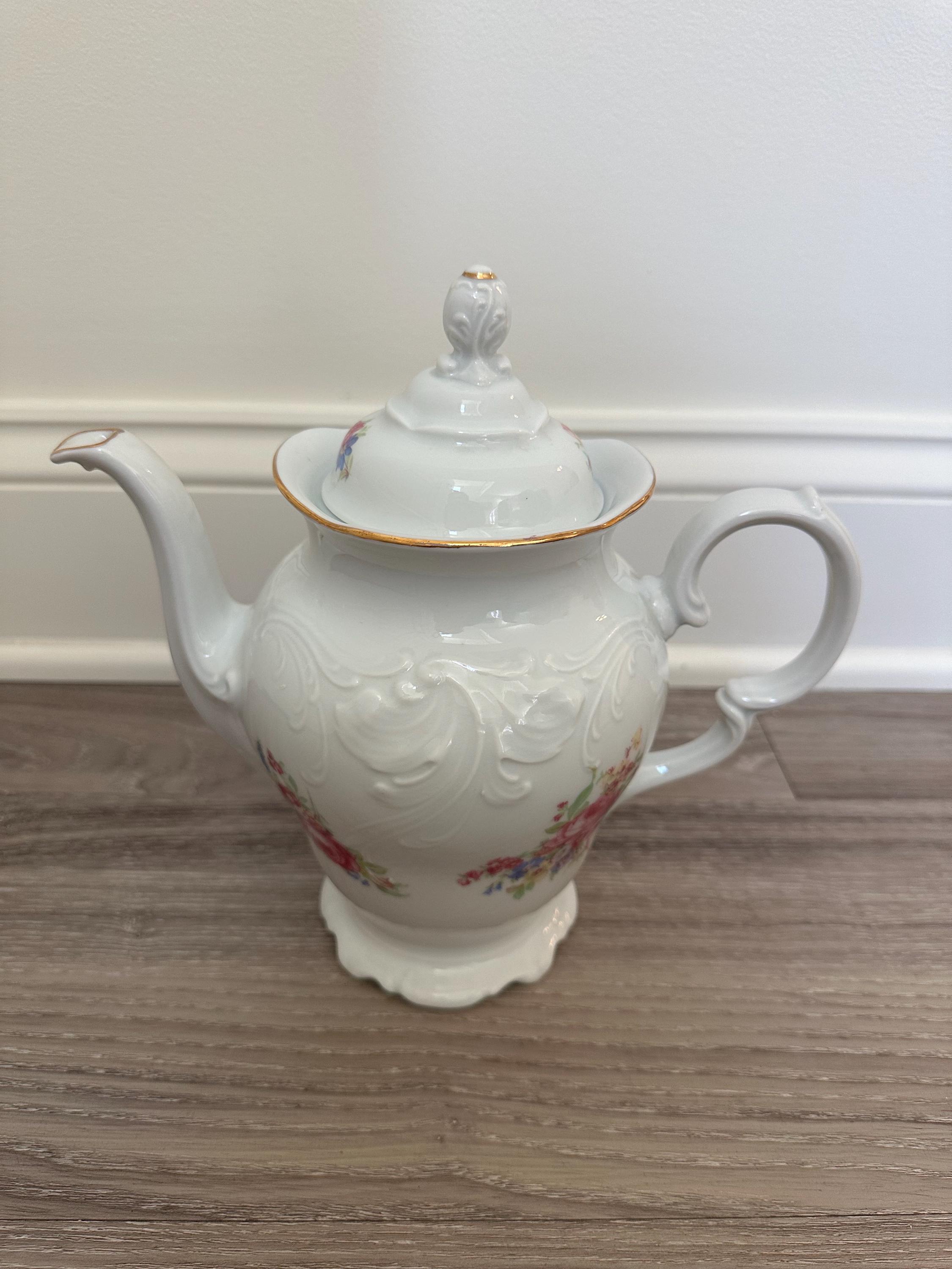 Vintage Wawel WAV11 Fine China Rose Garden Tea Coffee Pot With